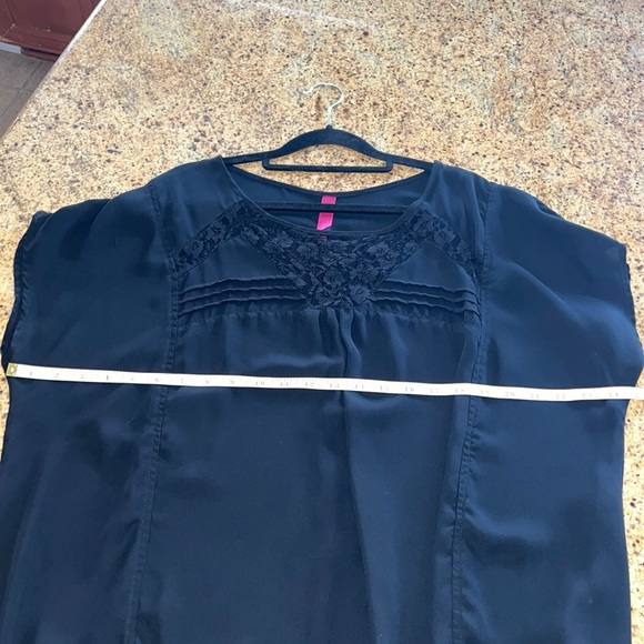 Pure Energy Plus Size Sheer Black Blouse. Size 3X - Picture 9 of 10